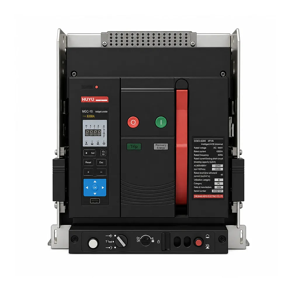 EXW3 Air Circuit Breaker - 1600A 1250A 2500A 6300A Front View