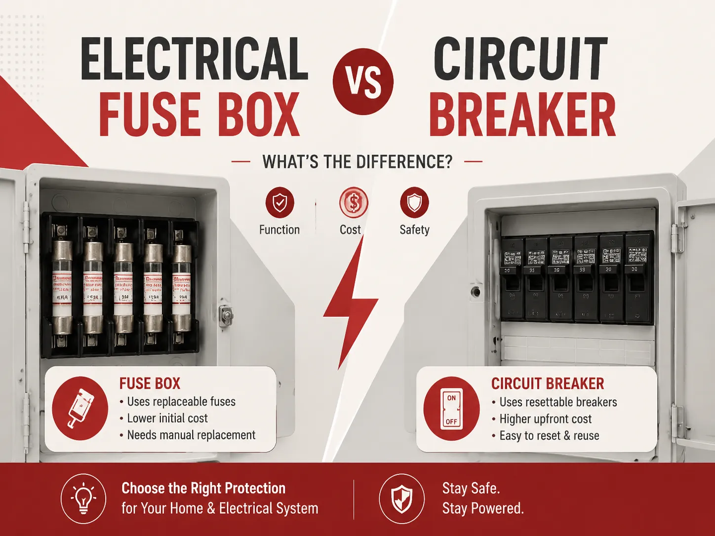 Electrical Fuse Box vs Circuit Breaker