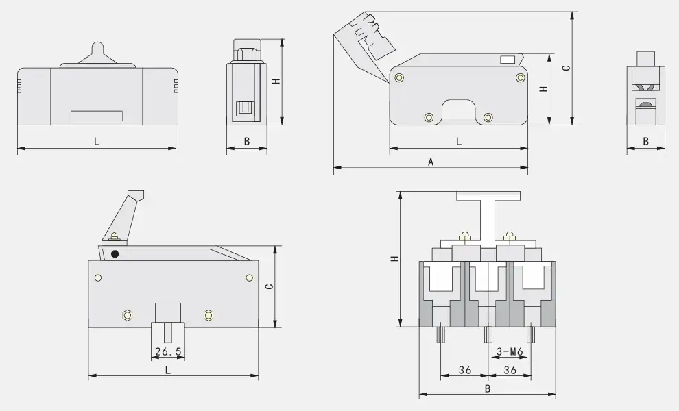 RT14 AC Fuse Appearance and Dimensions