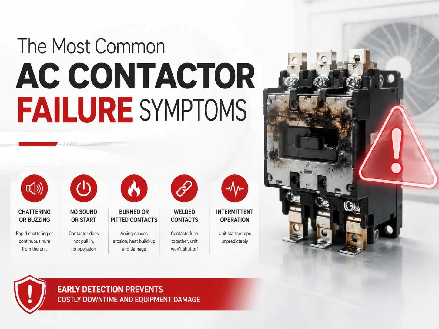 The Most Common AC Contactor Failure Symptoms